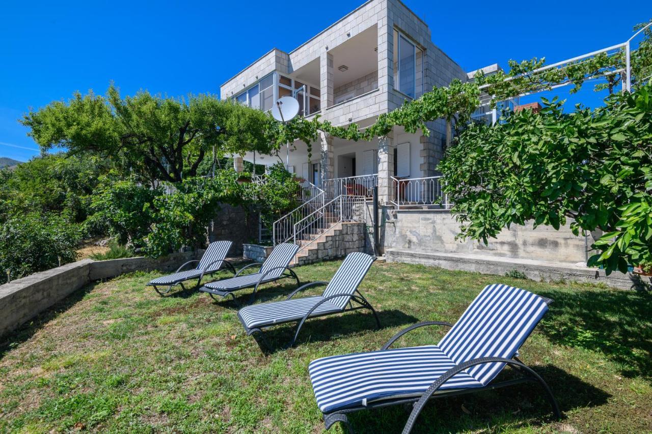 Apartment Mario - Veliki Stan Za Odmor - Terasa- Vrt - Bazen - Pogled More, Izoliran Orašac Eksteriør billede